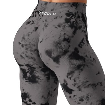 Leggings CoreFlex para Mujer, Jada, Sin Costuras, Efecto Scrunch, Cintura Alta, Anti-Sentadillas, Control de Abdomen, Transpirables, Estampado